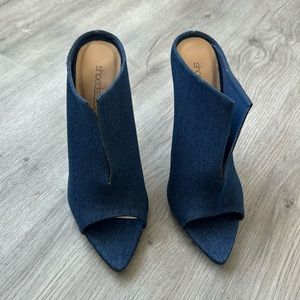 Brand New Denim Heels